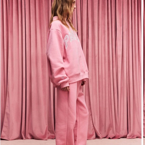 PARKE Valentine's Day Varsity Mockneck
Blush  / Lavender - NWT L/XL - Picture 2 of 4